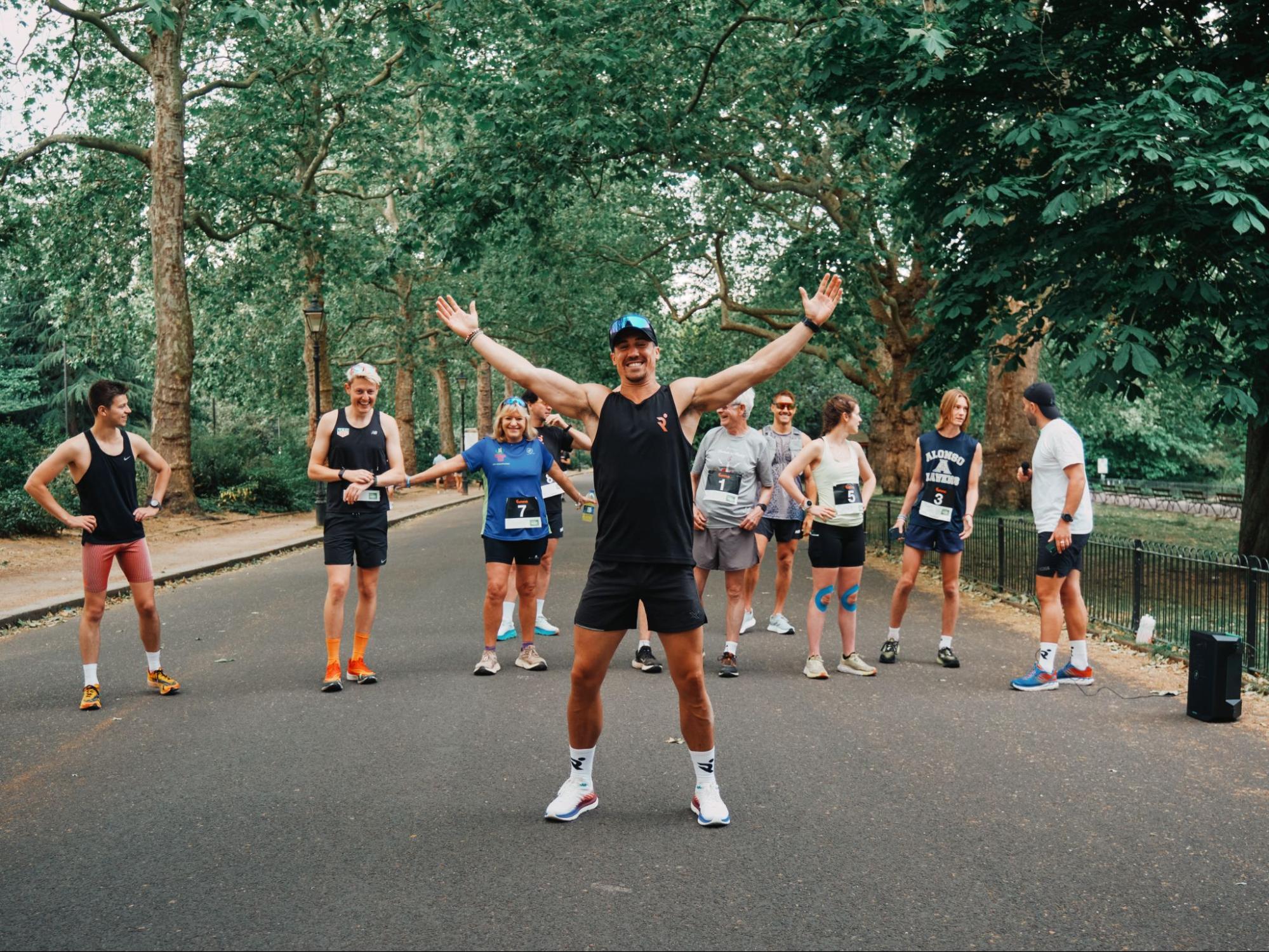 Josh Patterson during his final marathon for One 4 Million challenge