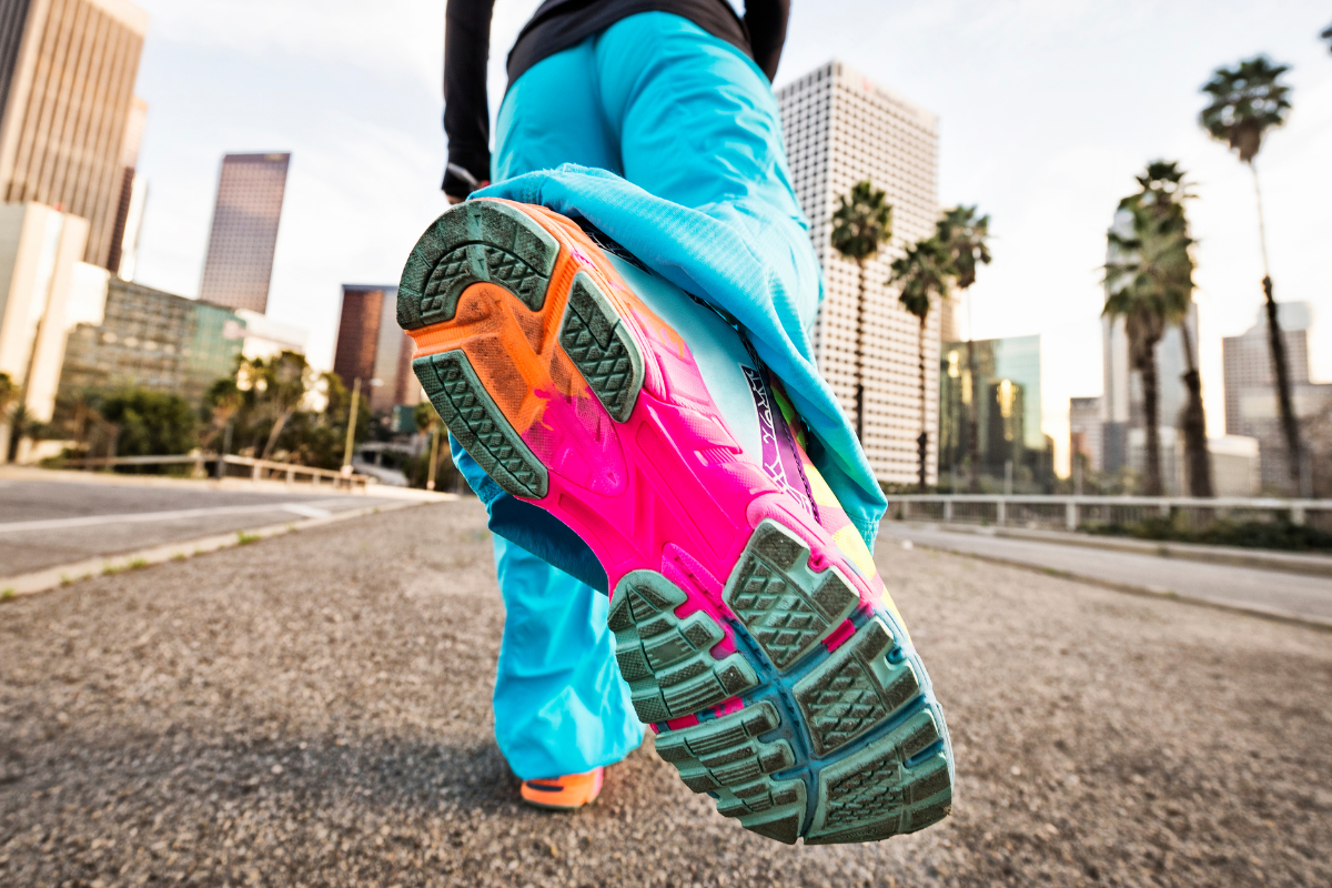 Running on the streets of Santa Monica